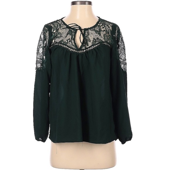 BB Dakota Embroidered Lace Long Sleeve Blouse l SIZE XS - Picture 6 of 10